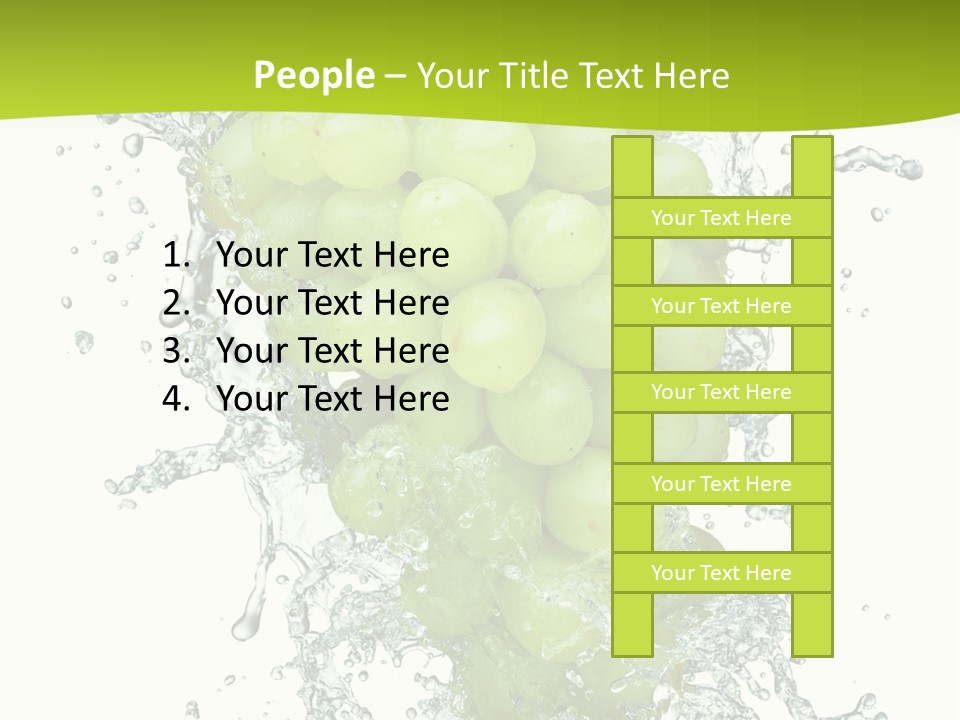 Wave Bunch Fruit PowerPoint Template