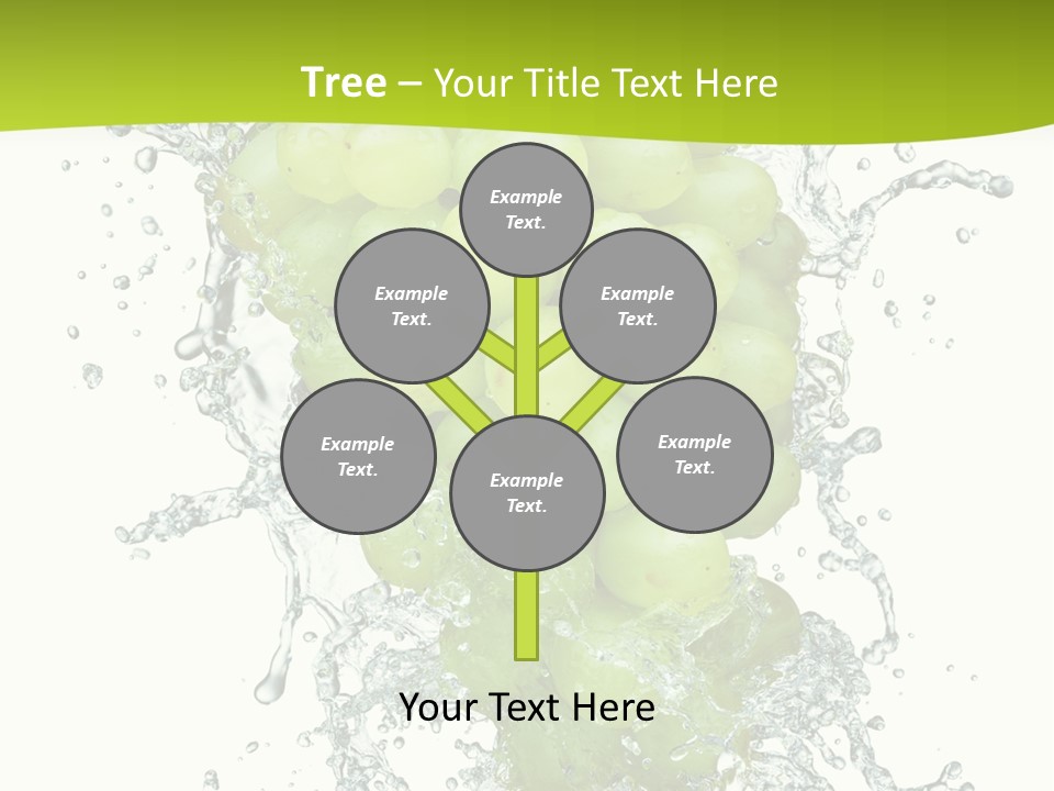 Wave Bunch Fruit PowerPoint Template