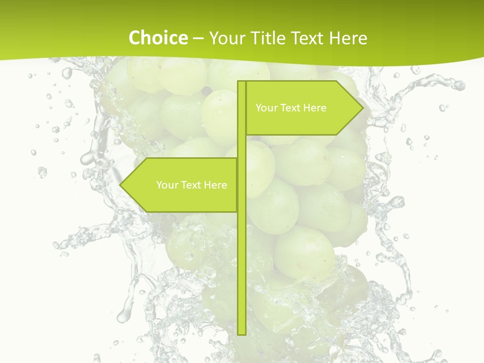 Wave Bunch Fruit PowerPoint Template