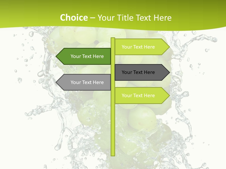 Wave Bunch Fruit PowerPoint Template