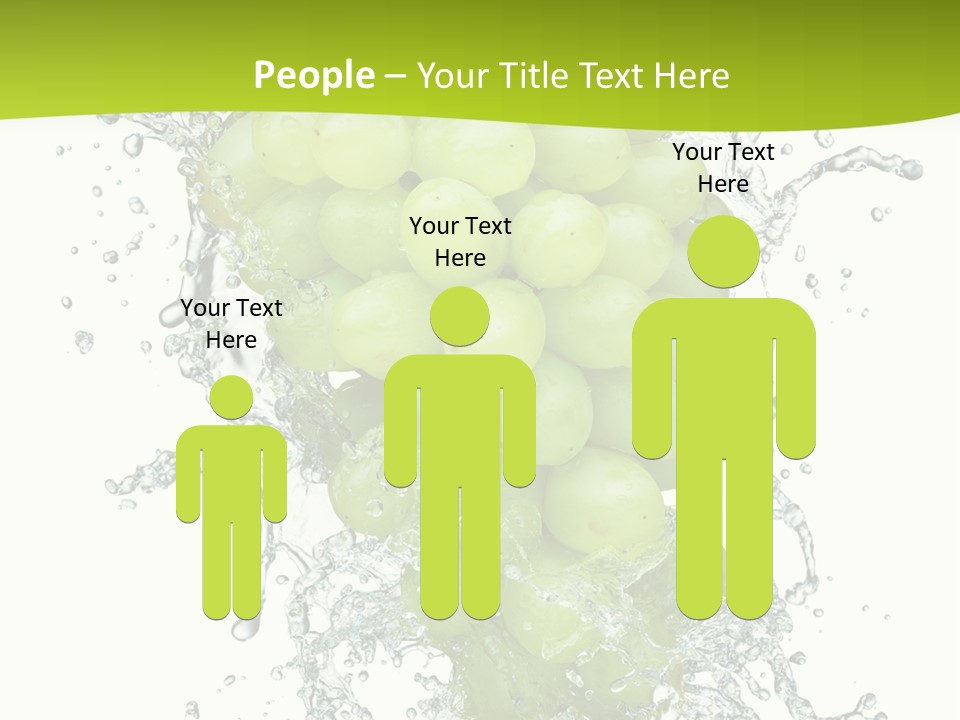 Wave Bunch Fruit PowerPoint Template