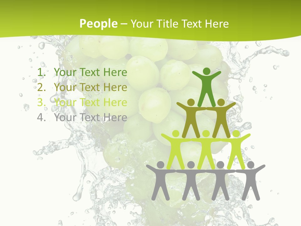 Wave Bunch Fruit PowerPoint Template