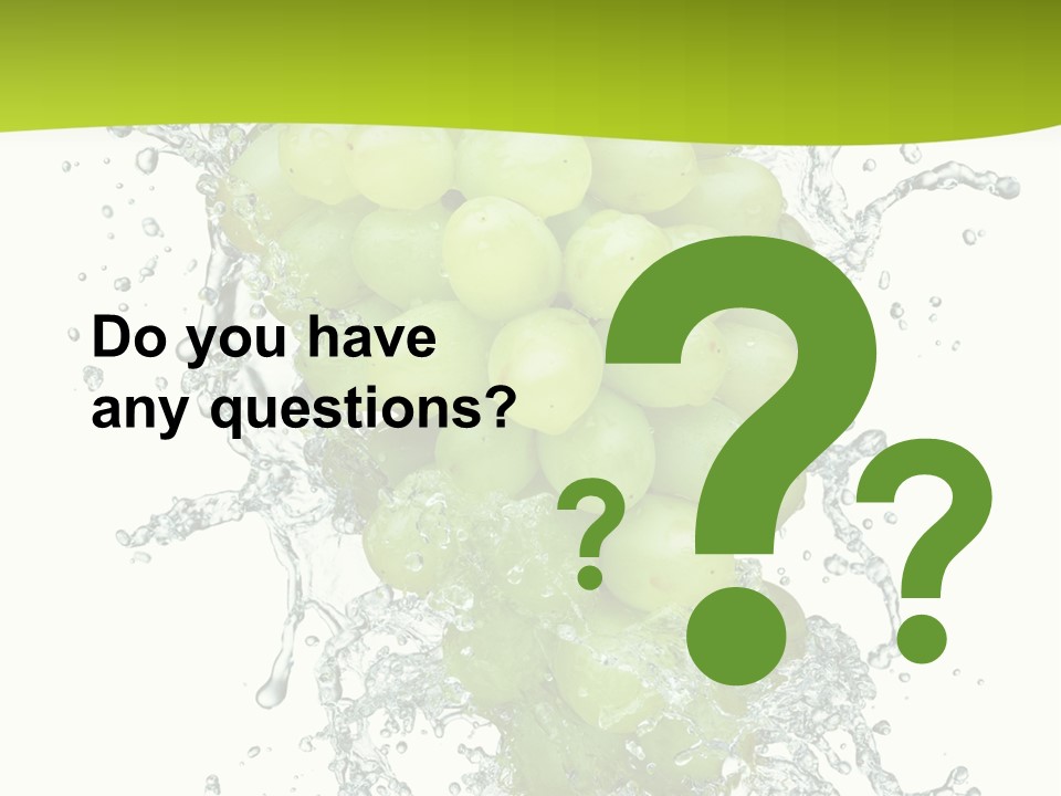 Wave Bunch Fruit PowerPoint Template