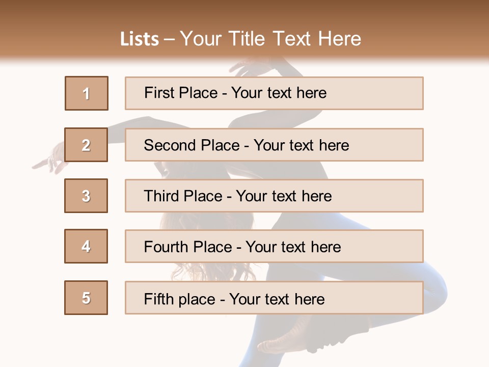 Cool Jump Flexibility PowerPoint Template