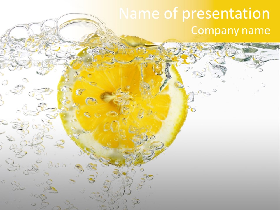 Liquid Yellow Cool PowerPoint Template