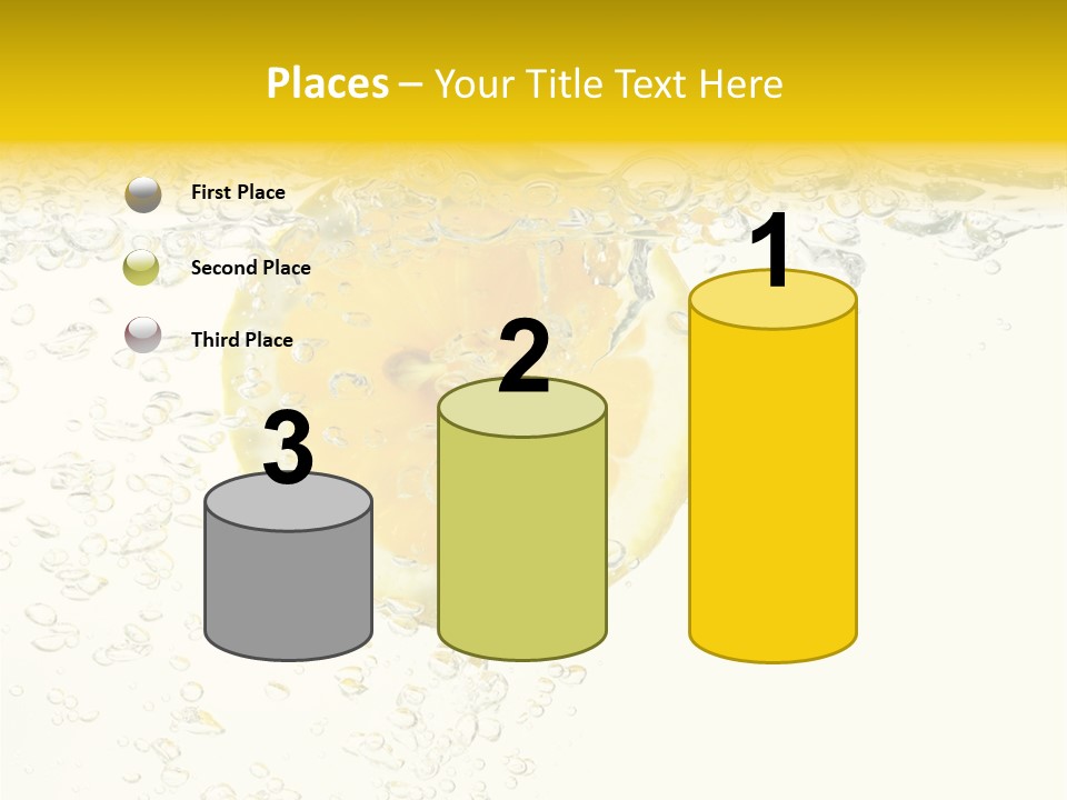 Liquid Yellow Cool PowerPoint Template
