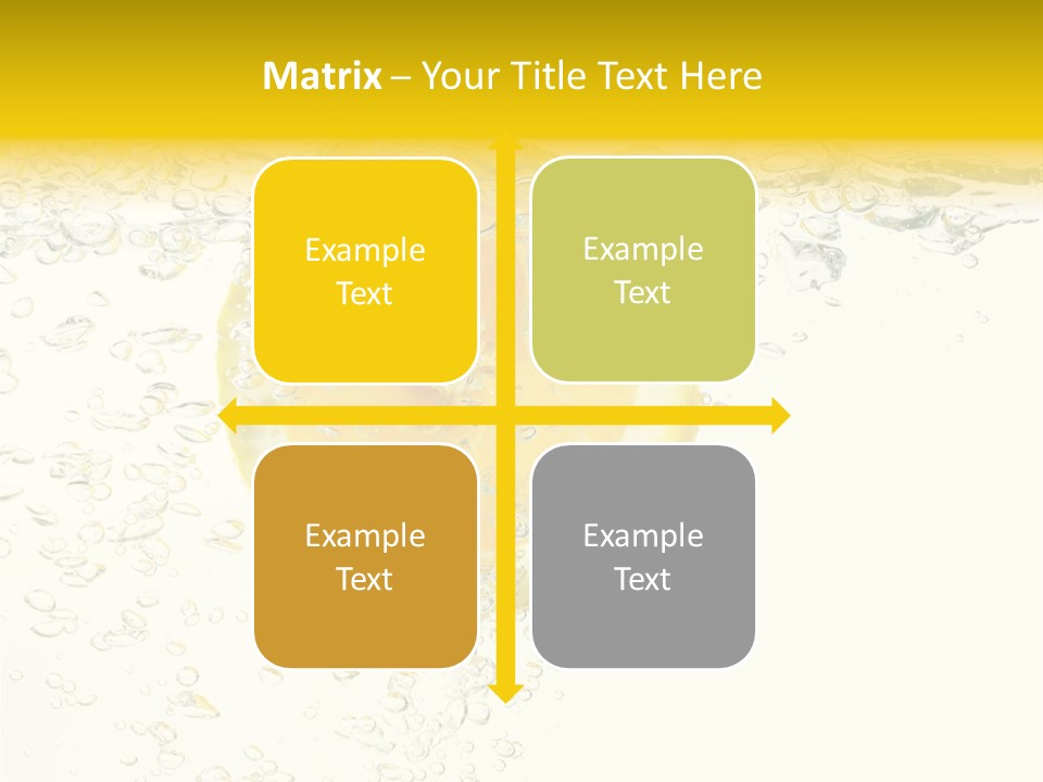 Liquid Yellow Cool PowerPoint Template