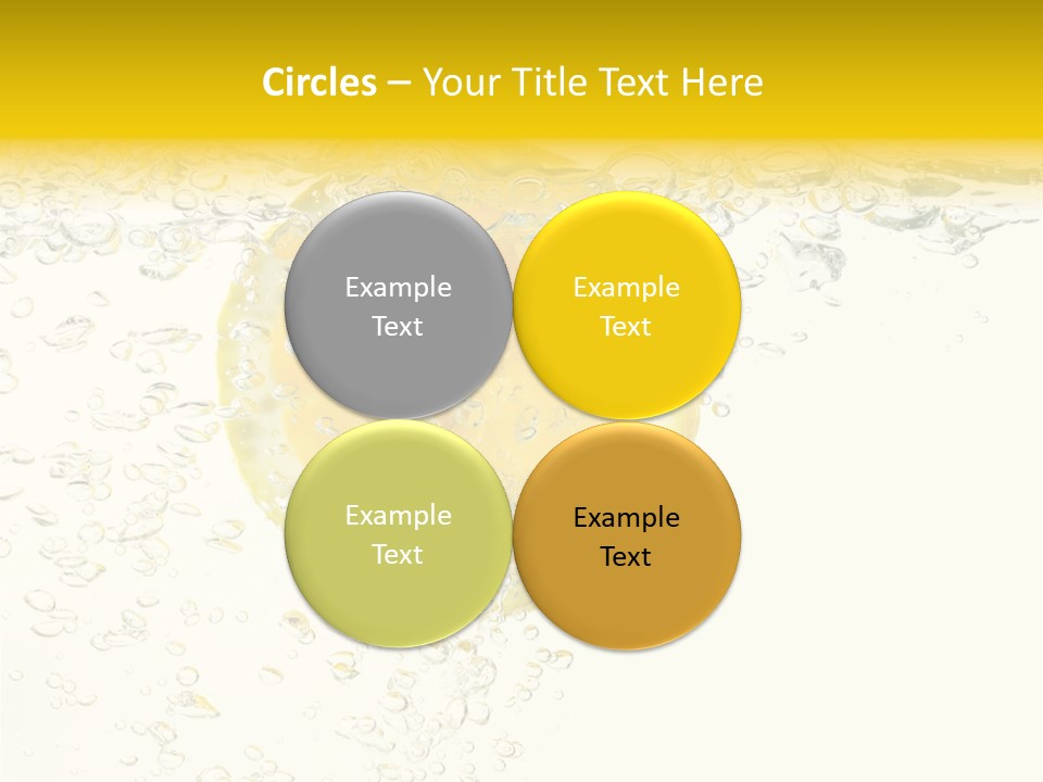 Liquid Yellow Cool PowerPoint Template
