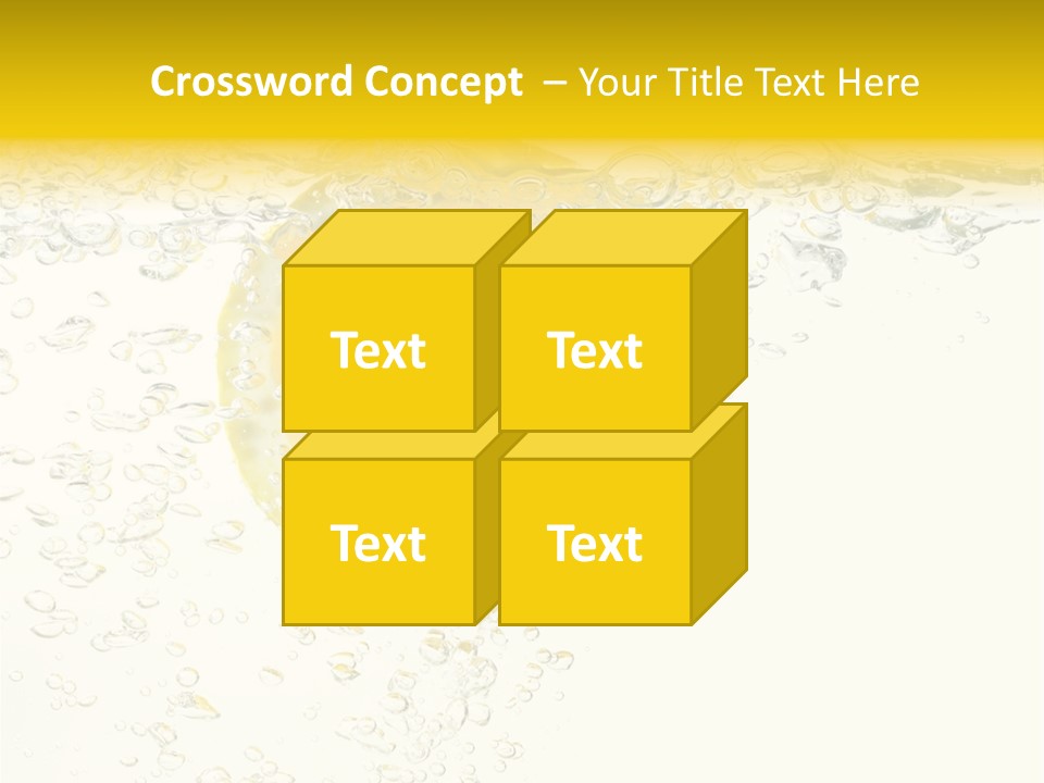 Liquid Yellow Cool PowerPoint Template