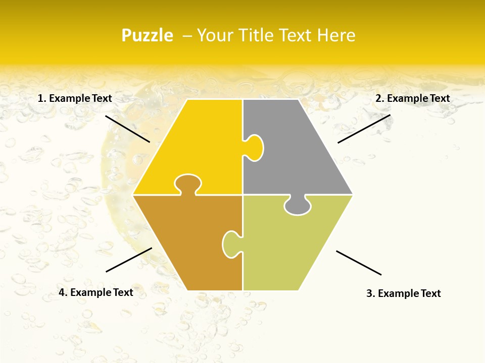 Liquid Yellow Cool PowerPoint Template