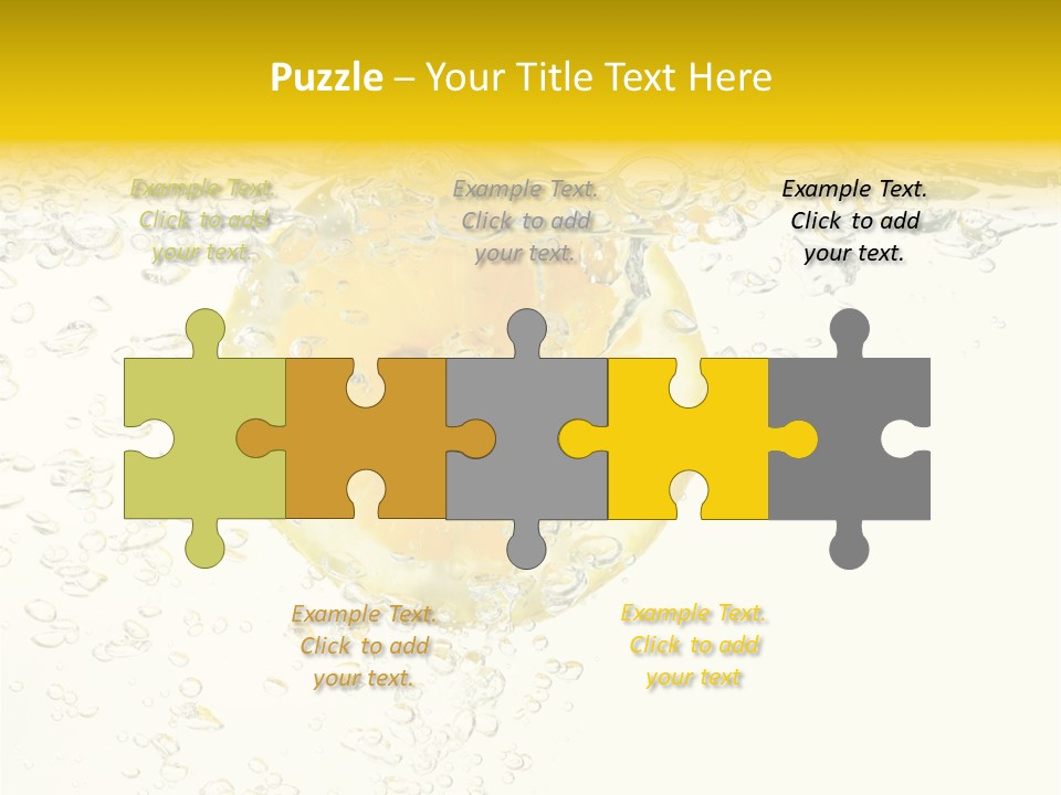 Liquid Yellow Cool PowerPoint Template