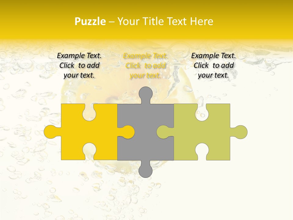 Liquid Yellow Cool PowerPoint Template