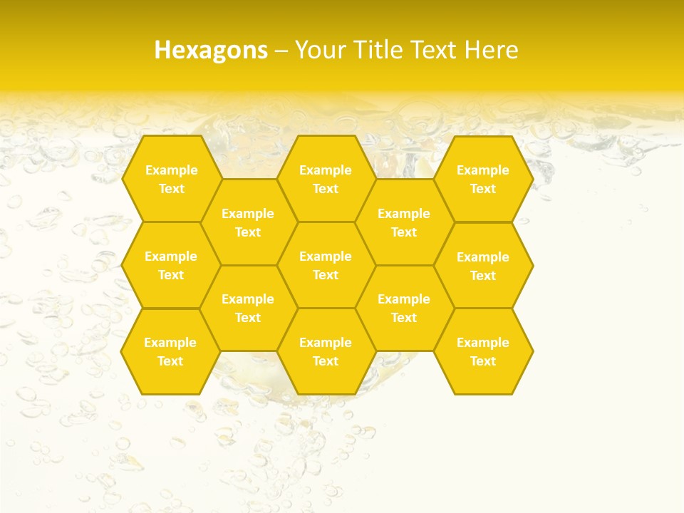 Liquid Yellow Cool PowerPoint Template