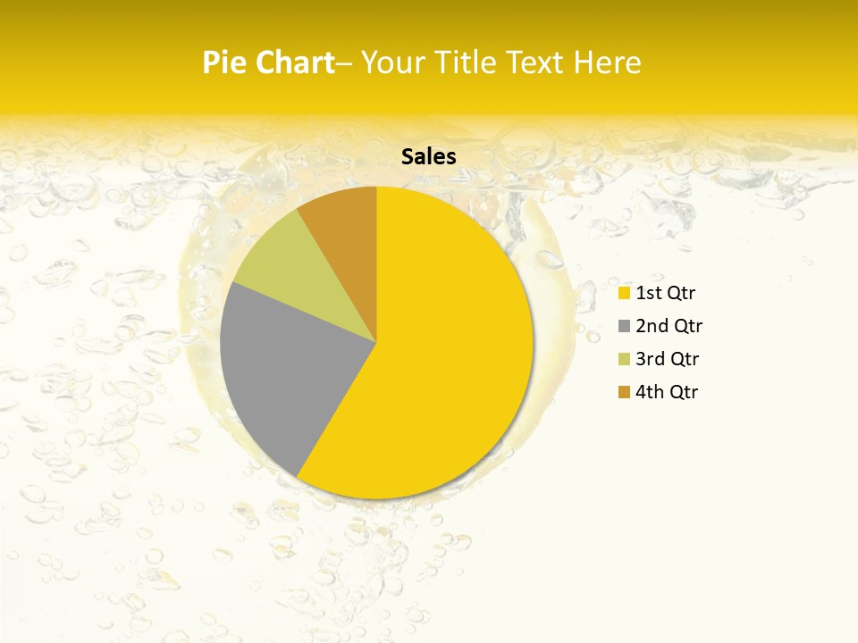 Liquid Yellow Cool PowerPoint Template