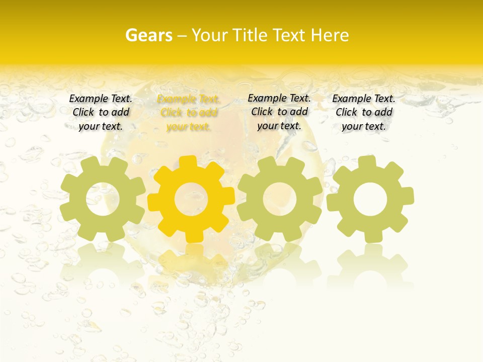 Liquid Yellow Cool PowerPoint Template