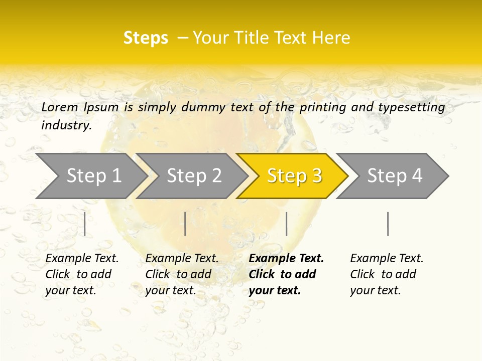 Liquid Yellow Cool PowerPoint Template