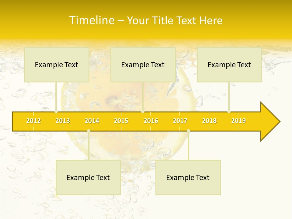Liquid Yellow Cool PowerPoint Template