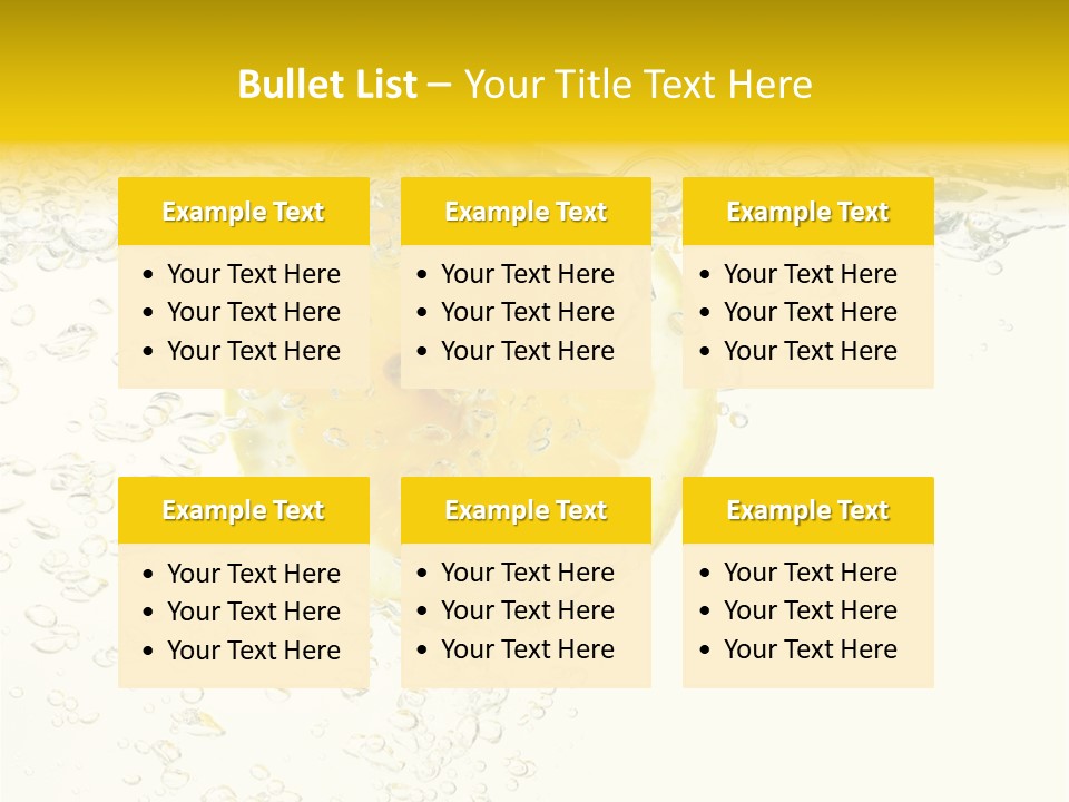 Liquid Yellow Cool PowerPoint Template