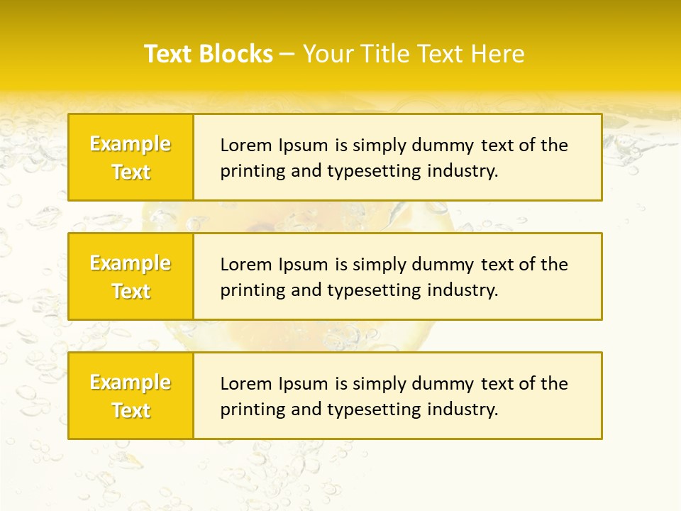 Liquid Yellow Cool PowerPoint Template