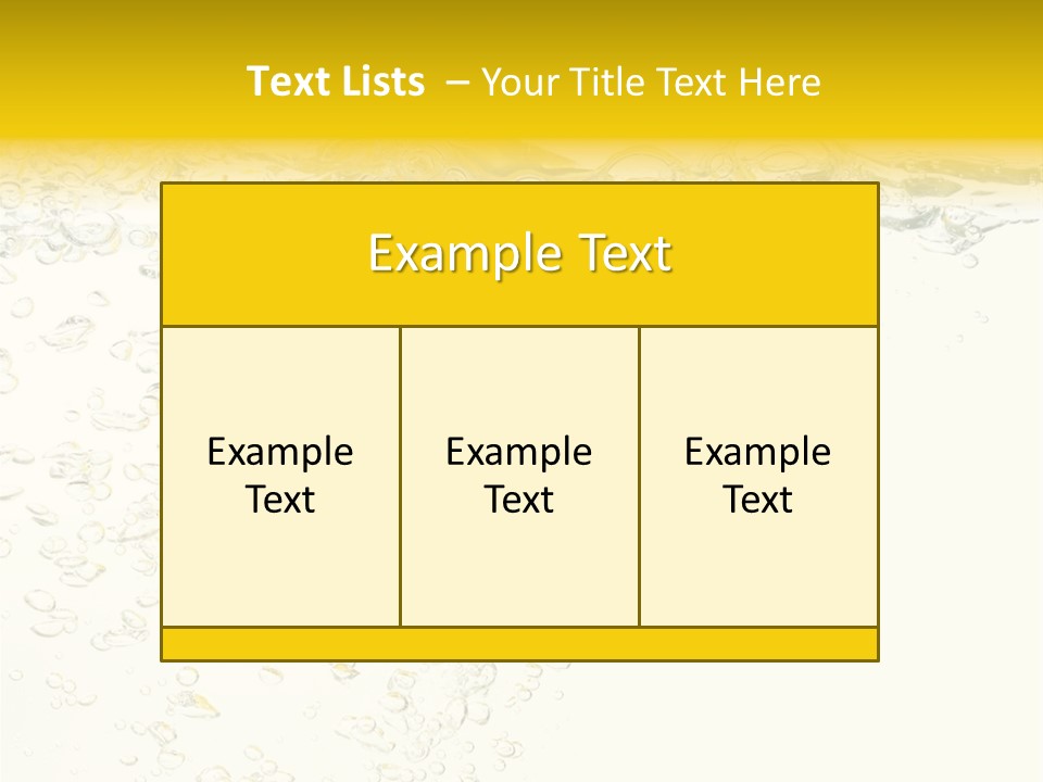 Liquid Yellow Cool PowerPoint Template