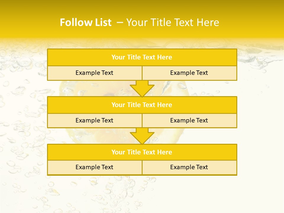 Liquid Yellow Cool PowerPoint Template