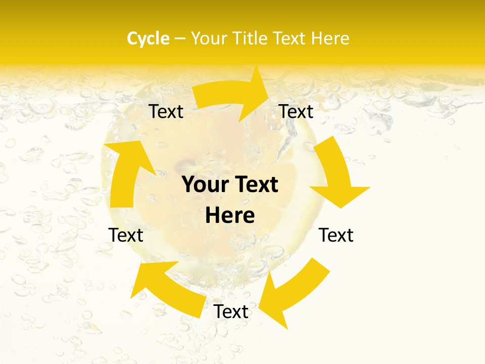 Liquid Yellow Cool PowerPoint Template