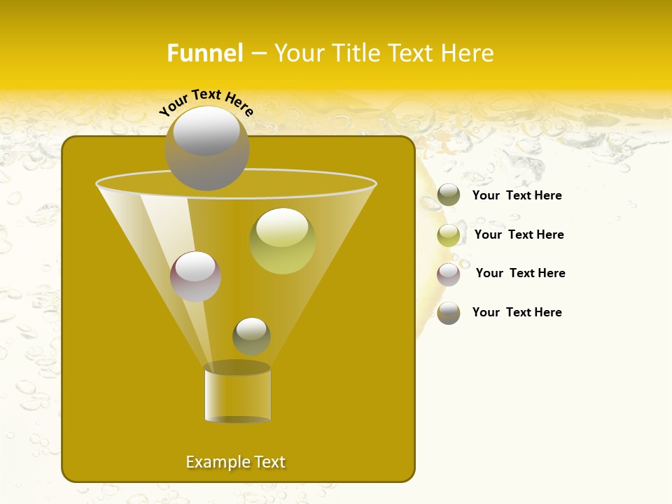 Liquid Yellow Cool PowerPoint Template
