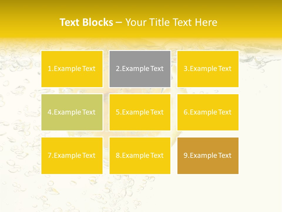 Liquid Yellow Cool PowerPoint Template