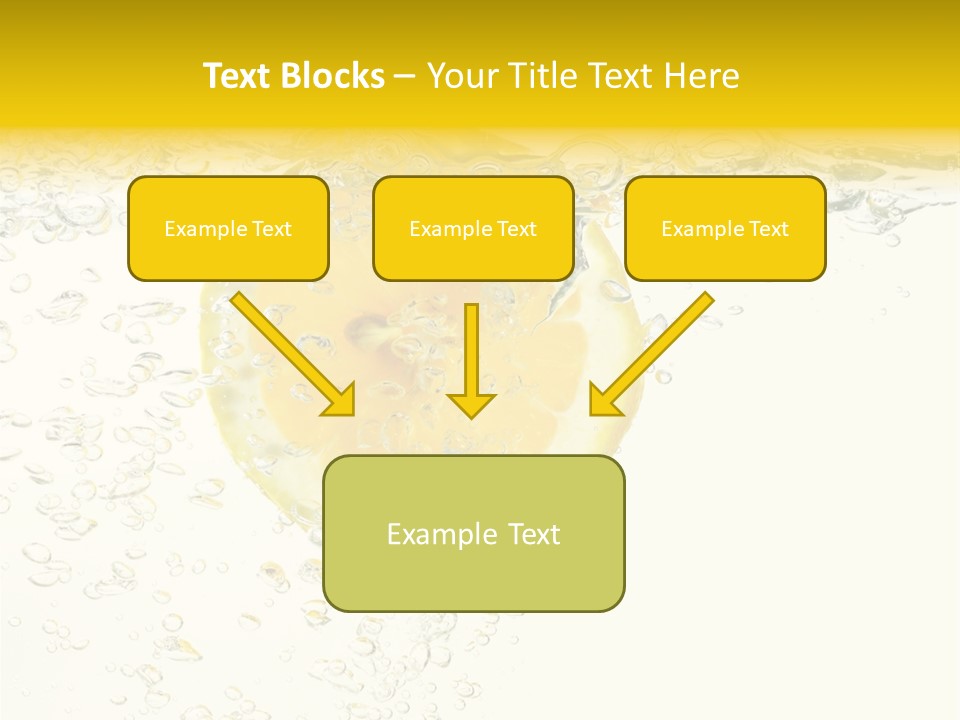 Liquid Yellow Cool PowerPoint Template