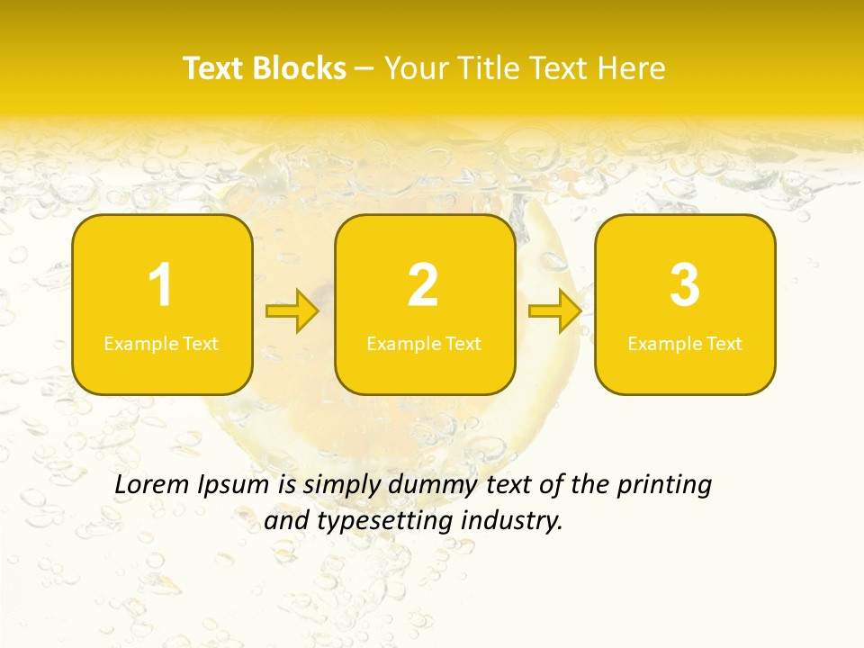 Liquid Yellow Cool PowerPoint Template