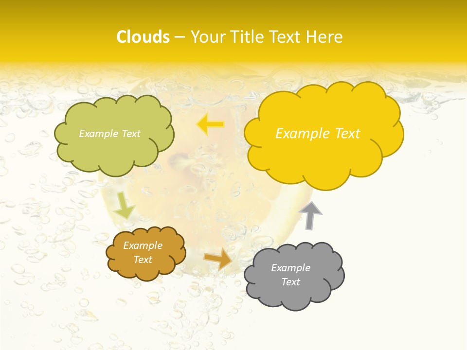Liquid Yellow Cool PowerPoint Template