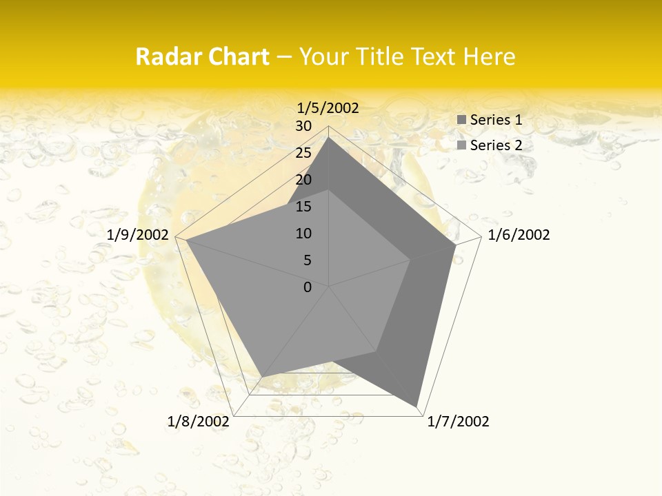 Liquid Yellow Cool PowerPoint Template