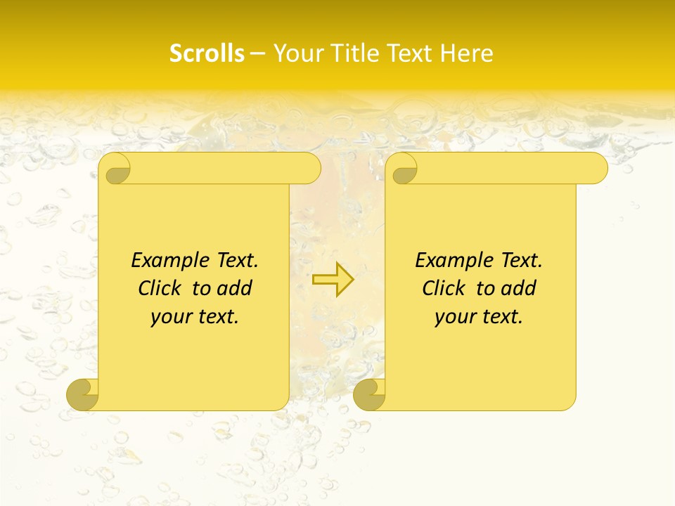 Liquid Yellow Cool PowerPoint Template