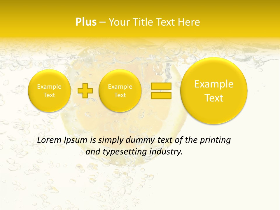 Liquid Yellow Cool PowerPoint Template