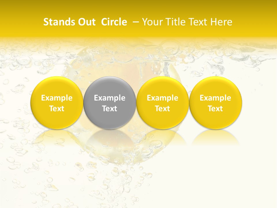Liquid Yellow Cool PowerPoint Template