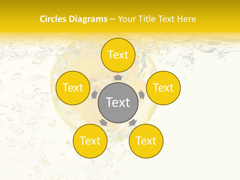 Liquid Yellow Cool PowerPoint Template