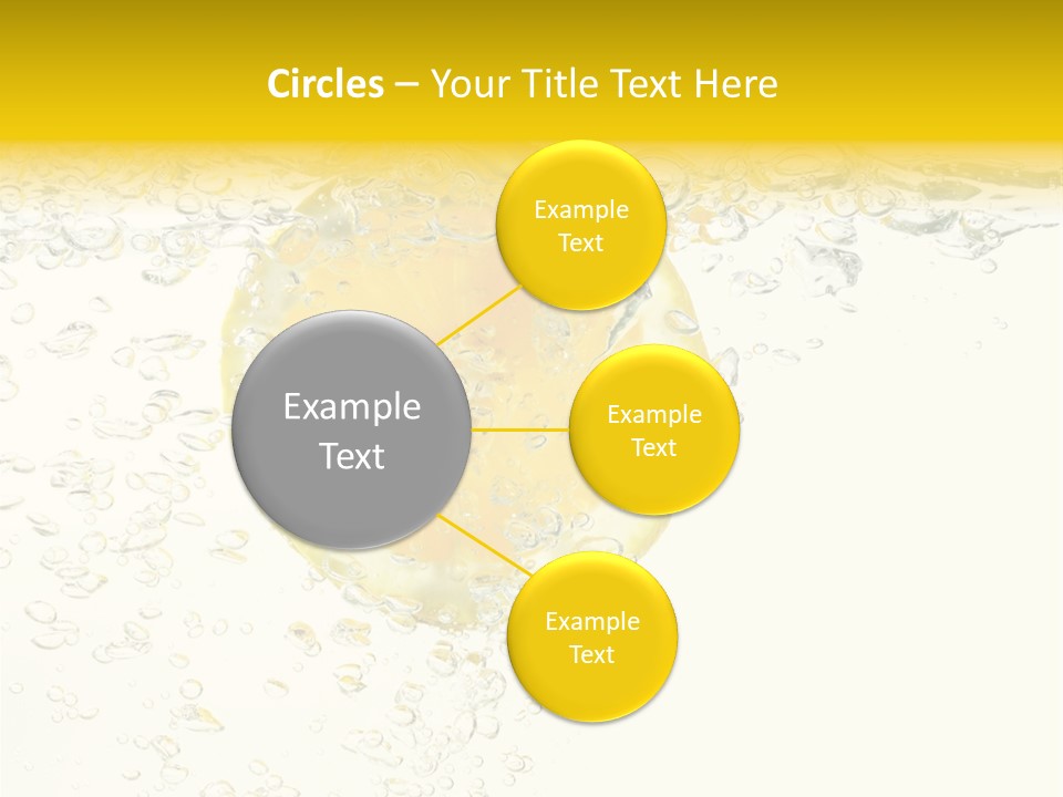Liquid Yellow Cool PowerPoint Template