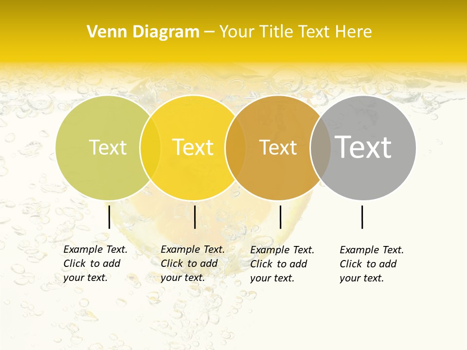 Liquid Yellow Cool PowerPoint Template