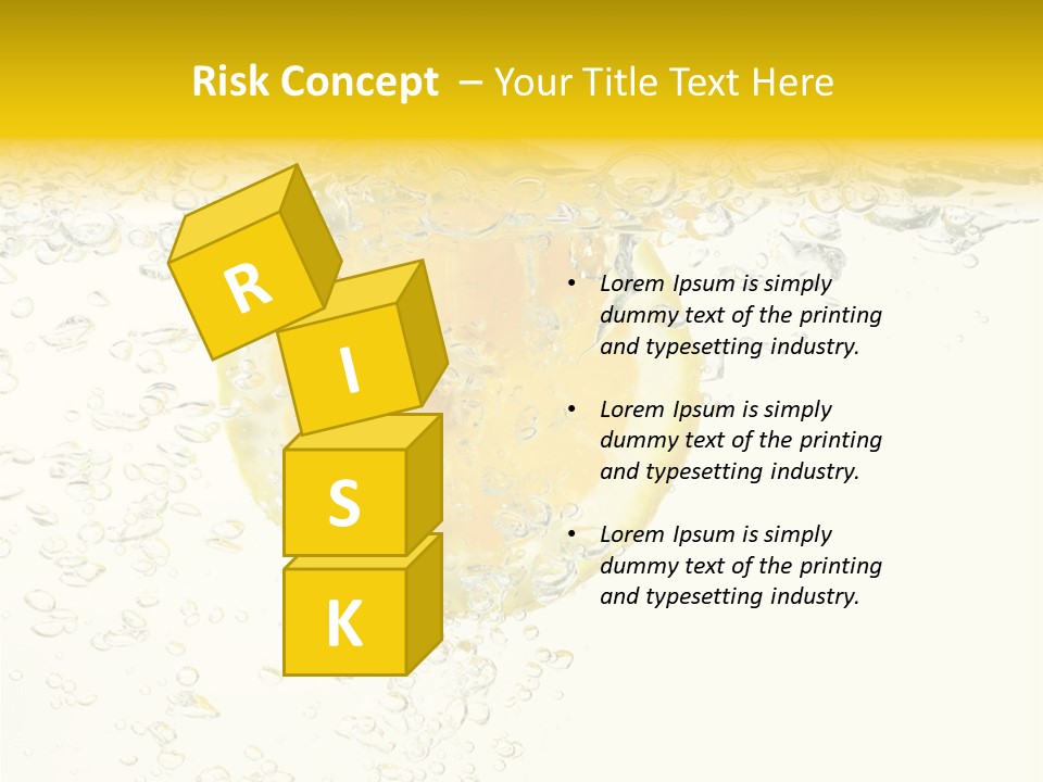 Liquid Yellow Cool PowerPoint Template