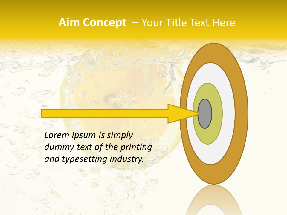 Liquid Yellow Cool PowerPoint Template