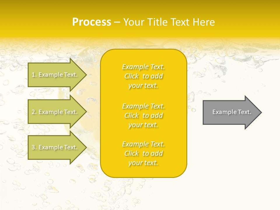 Liquid Yellow Cool PowerPoint Template