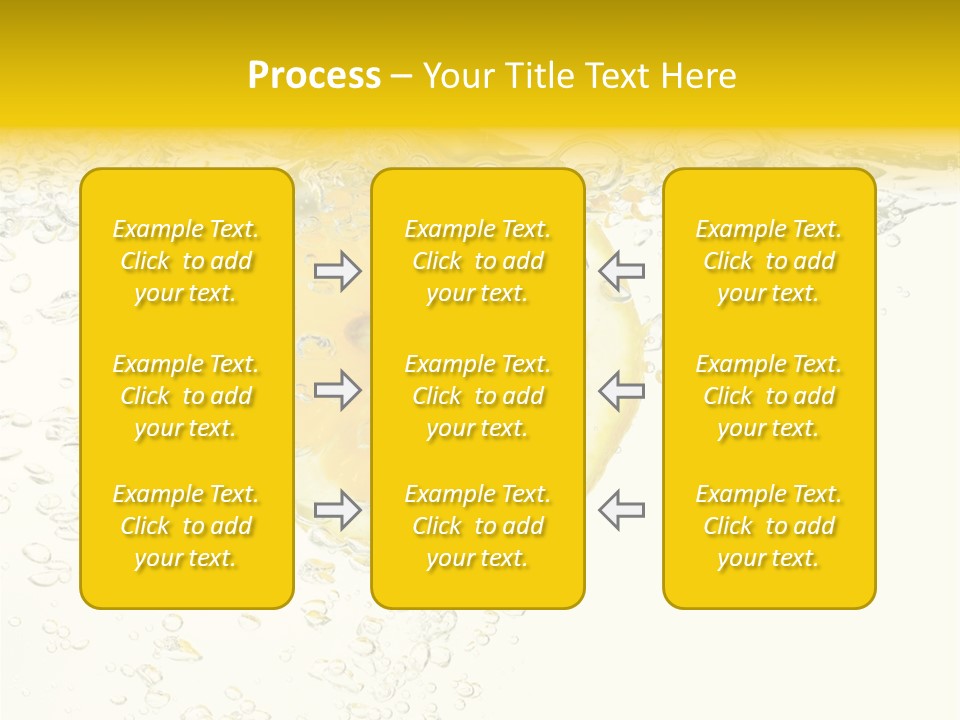 Liquid Yellow Cool PowerPoint Template