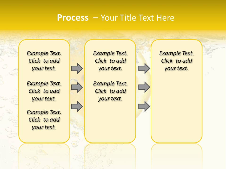 Liquid Yellow Cool PowerPoint Template