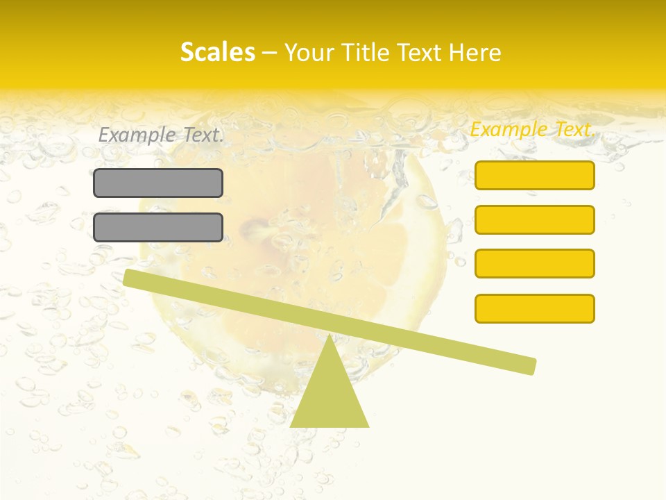 Liquid Yellow Cool PowerPoint Template