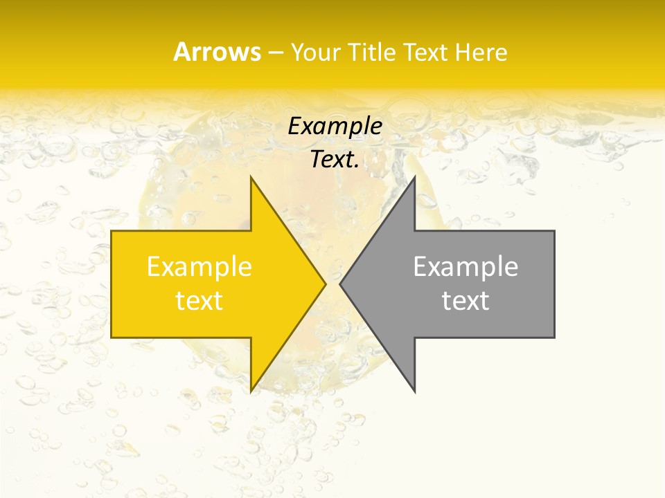 Liquid Yellow Cool PowerPoint Template