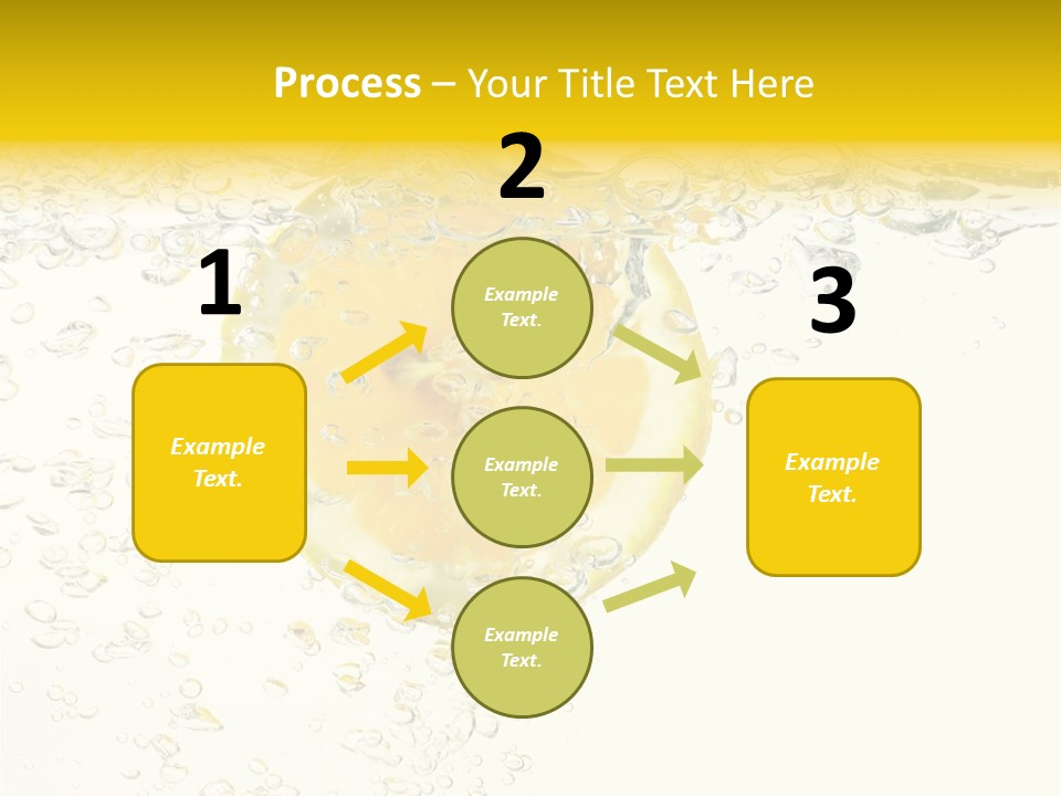 Liquid Yellow Cool PowerPoint Template