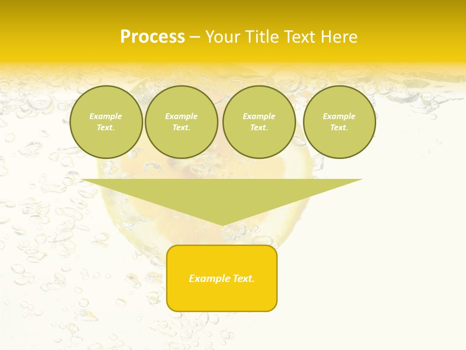 Liquid Yellow Cool PowerPoint Template