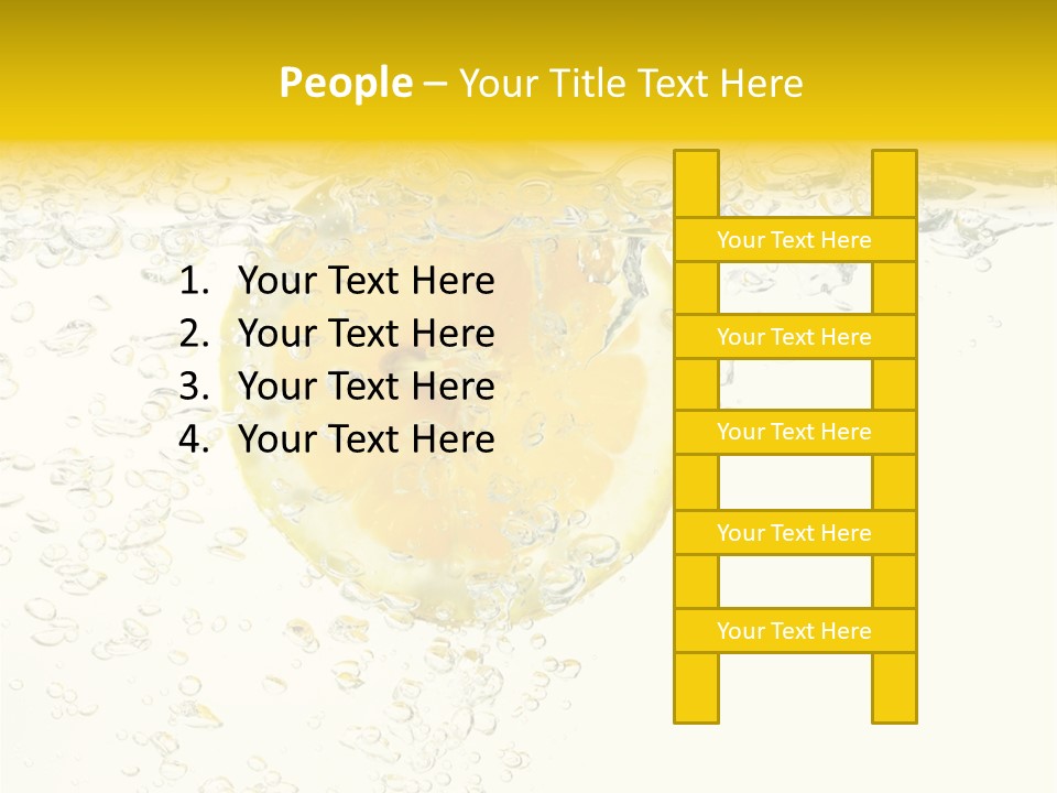 Liquid Yellow Cool PowerPoint Template