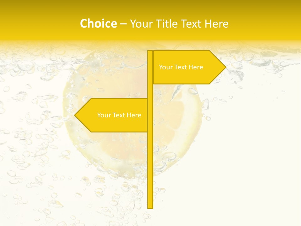 Liquid Yellow Cool PowerPoint Template