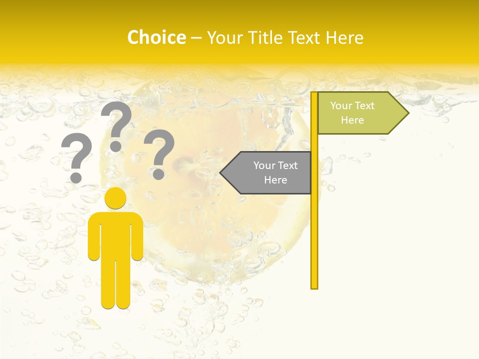 Liquid Yellow Cool PowerPoint Template